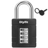 Diyife 4 Digit Combination Padlock Outdoor, Heavy Duty Lock with