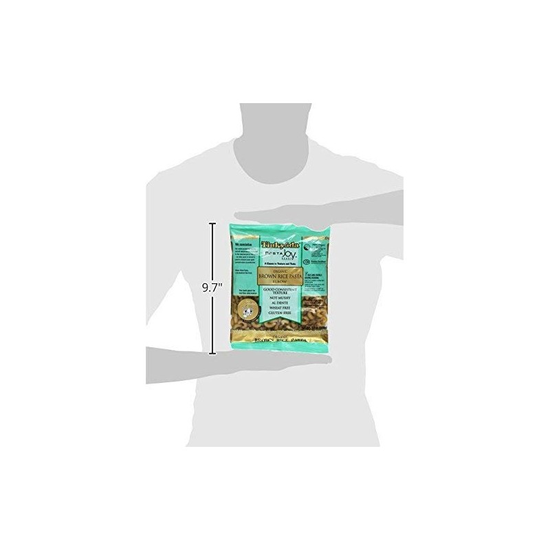Tinkyada Organic Gluten-Free Brown Rice Pasta 3 Shape Variety Bundle: