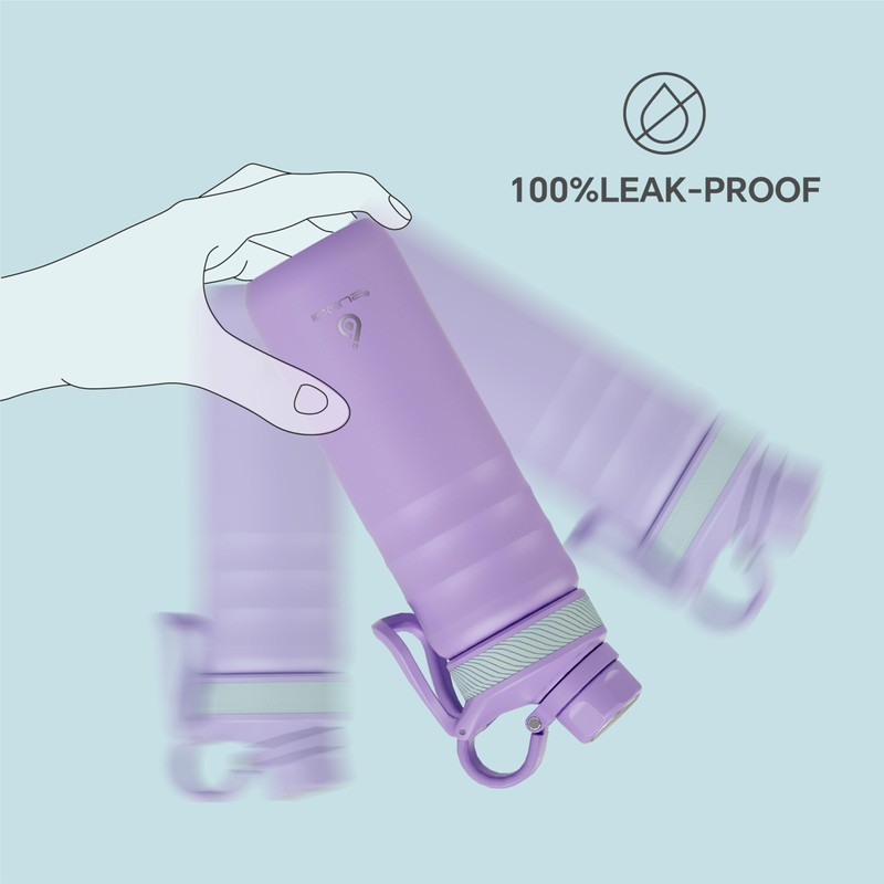 IDEUS Vacuum Insulated Water Bottle, Stainless Steel Double Wall Flask