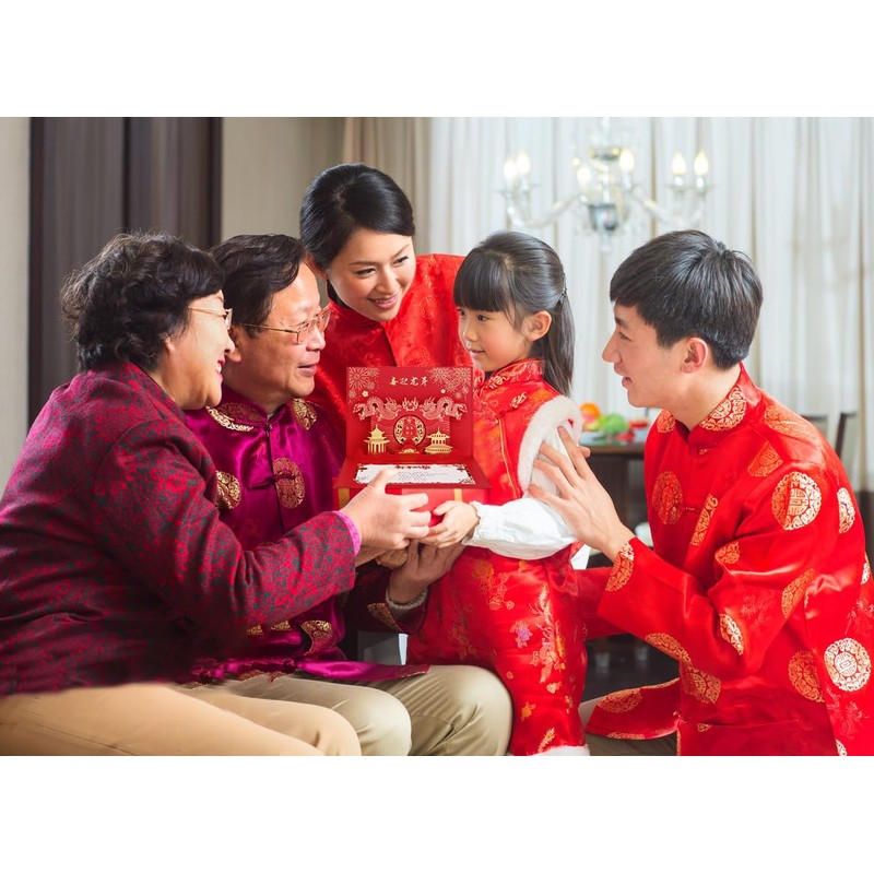 WhatSign Happy Chinese New Years Cards 2024 3D Pop Up
