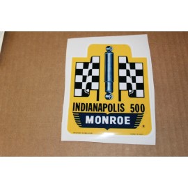 monore shocks indy 500 usac cart, not original,tool box sticker