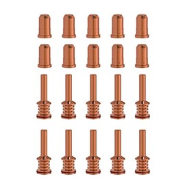 ACCEPTIN 10pcs 420132 Electrodes & 10pcs 420134 Nozzles Fit PMX 30 AIR Plasma Cutting consumables