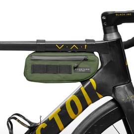 ALMSTHRE Compact Bike Frame Bag – Hunter Green | Weather-Resistant, Waterproof Zippers & Dual-Sided Access for Road, MTB, and Ebike Frames