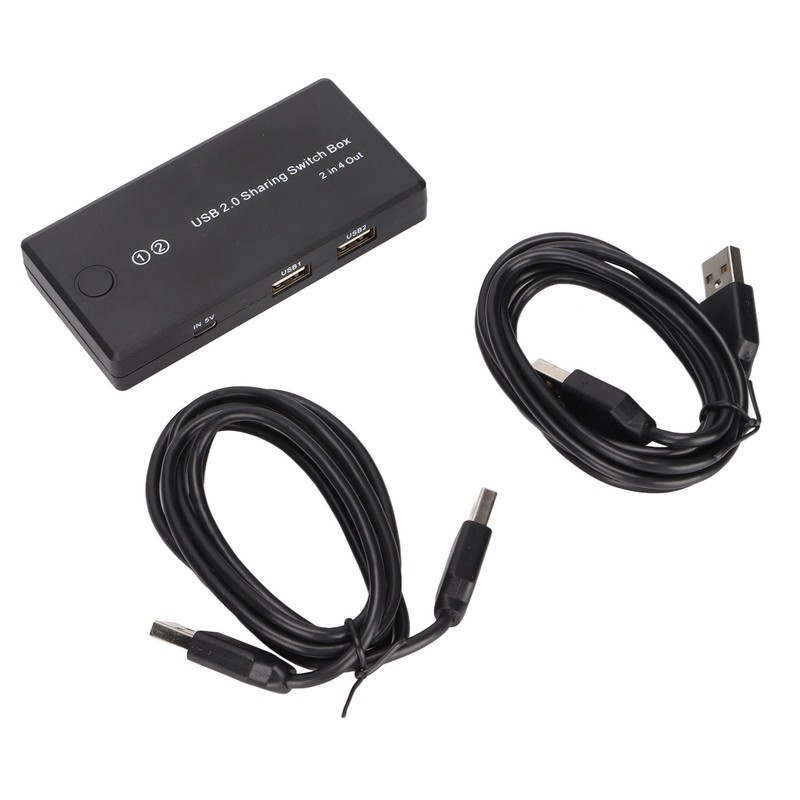 USB 2.0 Switch Selector 2 in 4 Out Great Compatibility