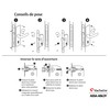 Vachette Mortice Lock with Key Axle 40mm Trunk 135mm NF