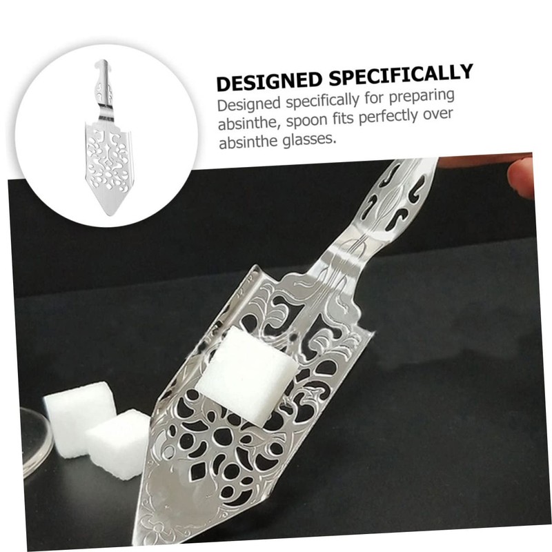 BIUDECO Bar Absinthe Spoon Set Pcs Stainless Steel Mesh Strainer