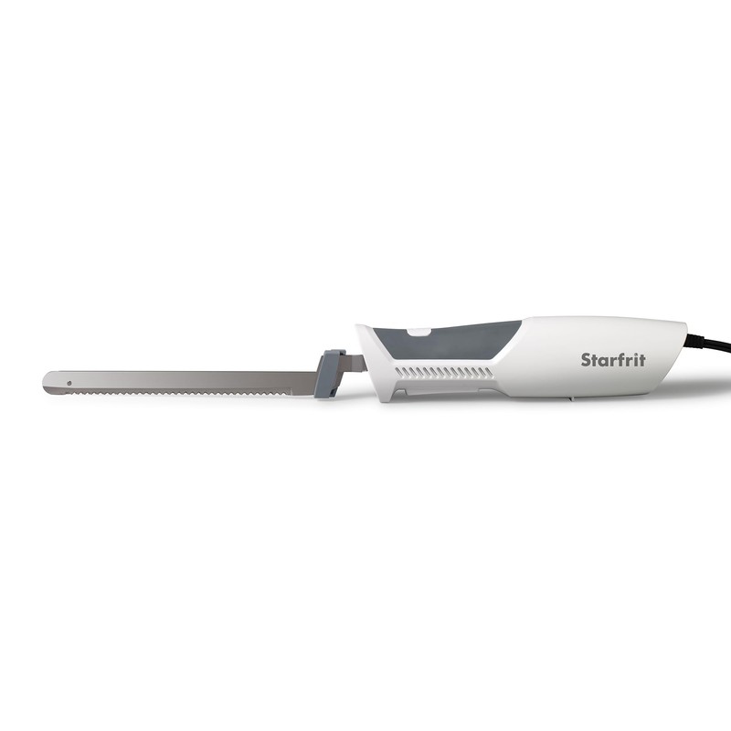 Starfrit Electric Knife with Offset Blades Precision Slicing Enhanced Safety