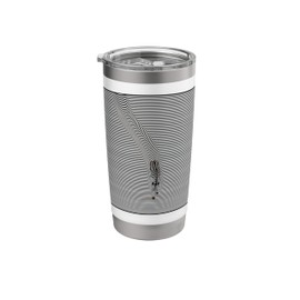 Zebra Optical Illusion Minimalist Art Design Stainless Steel Insulated Tumbler