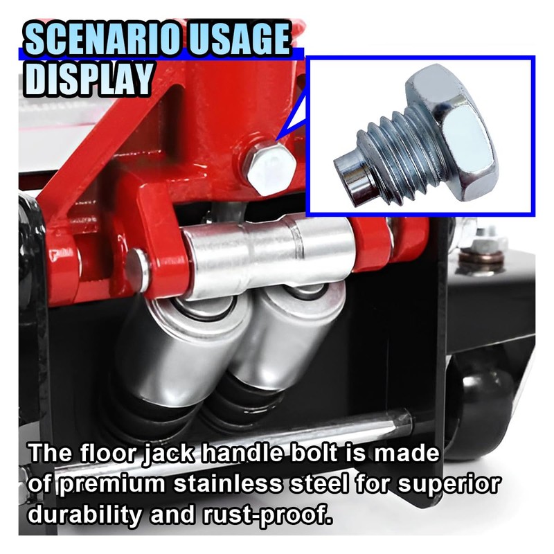 DUSCOKE Car Floor Jack Handle Bolts, 3 Ton 4 Ton