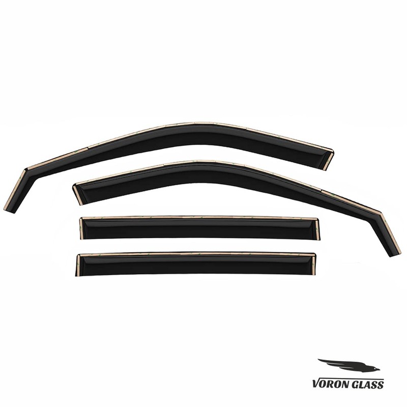 Voron Glass in-Channel Extra Durable Rain Guards for Toyota Highlander
