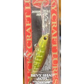Lucky Craft Bevy Shad 60FC Deep Diving (8ft) Suspending 2 1/4” Crankbait - Ghost Northern Pike