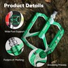 Corki Cycles Bicycle Pedal Oversized Flat Mountain Bike Pedal, Aluminum
