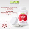 Life180 Dúo L-Carnitina Con Vitamina B1 Y B6, Pack De