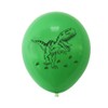 Dinosaur Party Latex Balloons, Green and Yellow, Pack of 12