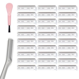WDVFETGBGHHDSCFRCE Compatible with Tweezerman facial razor refills, (Pack of 30).