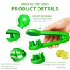 2Pcs Grape Cutter Tool,Kitchen Fruit Cutter Slicer Grape Strawberry Cherry