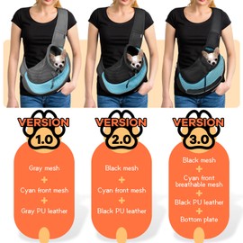 YUDODO Pet Dog Sling Carrier Breathable Mesh Travel Safe Sling Bag Carrier for Dogs Cats