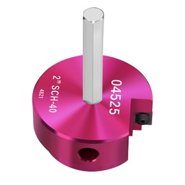 JYINCPED PVC Fitting Saver 2-Inch Head,2" PVC Pipe Reamer with 3/8-Inch Hex Shaft,Socket Saver Plumbing Tool Plastic Pipe Fitting Reamer for Sch.40 CPVC ABS Hub,Fit Standard 1/2" Drills