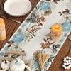 Fall Cucurbit Table Runner Leaf Tablecover Autumn Maple Leaves Table