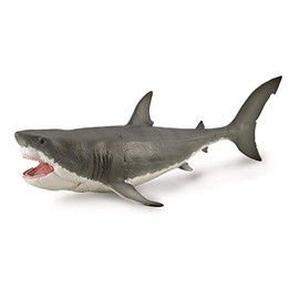CollectA, Megalodon with Movable Jaw (Deluxe 1: 40 Scale), Collectable Dinosaur Figure