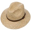 Lipodo New Steven Traveller Straw Hat - Natural Colour Hat