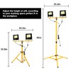 24000 Lumen LED Work Lights with Stand, Floodlight Work Light
