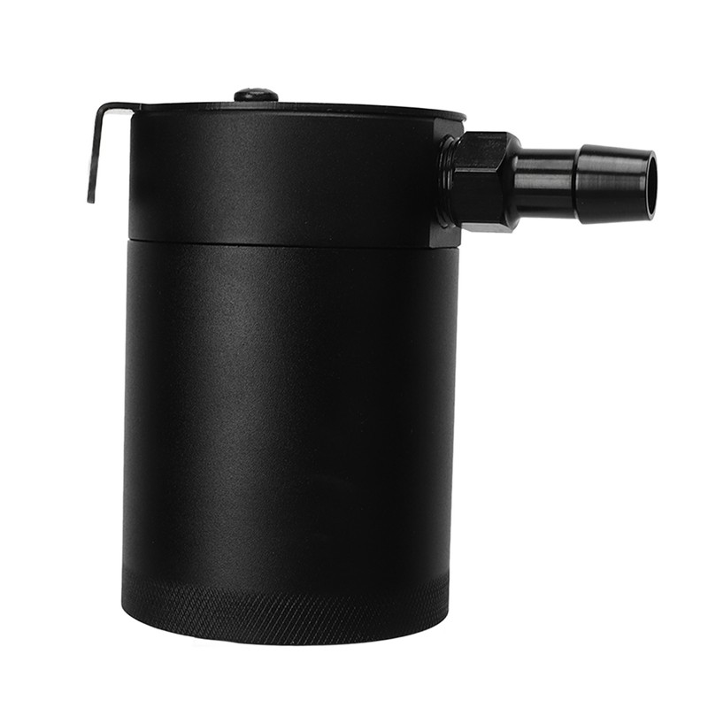 2 Port Oil Catch Can with Drain Valve 300ml Aluminum
