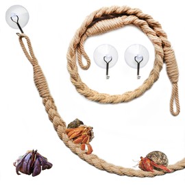 2 Pack 25.6" Hermit Crab Climbing Toys, Hanging Hermit Crab Rope Ladder, Hermit Crab Supplies, Reptile Vines Toys, Reptile Tank Terrarium Accessories, Habitat Decor for Leopard