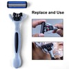 24 Stainless Steel 6 Blade Shaving Razor for Men Beard