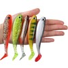 Rubber Fish Set with Glow Stick/Attractant/Rattle Channel 12 cm 20x