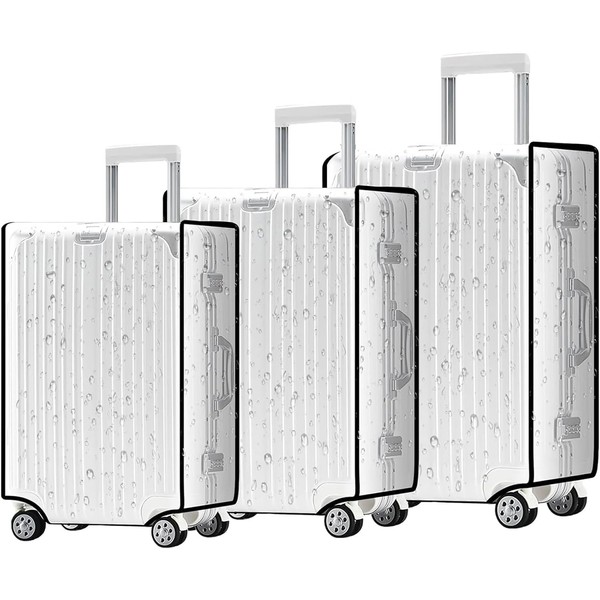 Watproofit PVC Suitcase Cover, Waterproof Protective Cover for Suitcase, Transparent,