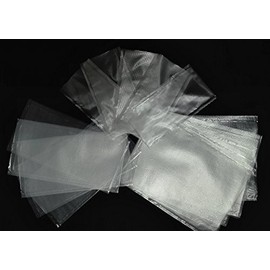 Mimilure 100pcs PVA Carp Fishing Bags Quick Water Soluble Baits Bag for Boilie Rig Solid Baits Carp Fishing Accessory Tools (Medium(8cmx16cm))