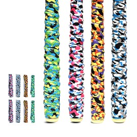 RICISUNG Grip Tape, Set of 8, Tennis Grip, Wet Tape, Badminton, Tennis Racquet, Anti-Slip, Shock Absorption, Breathable, Sweat Absorbent, For Fishing Rods, Bicycles, Baseball, Dumbbells