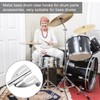 2Pcs Drum Claw Hook Iron Supportive Tension Rods Instrument Replacement