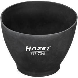 HAZET Plaster Cup Set 197-73/5 I Contents: 5 x Plaster Cups I Mixing Plaster, Soft Plaster Cup Made of Rubber – Breaking Out Hard Plaster Scraps Without Any Problems