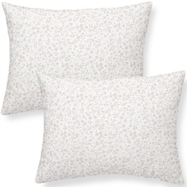 Makemake Organics Organic Toddler Pillowcase (Set of 2) GOTS Certified Organic Cotton Pillowcase - Ultra Soft Breathable Fits 13x18 Boys Girls Neutral Unisex (14"x19", Gardenia)