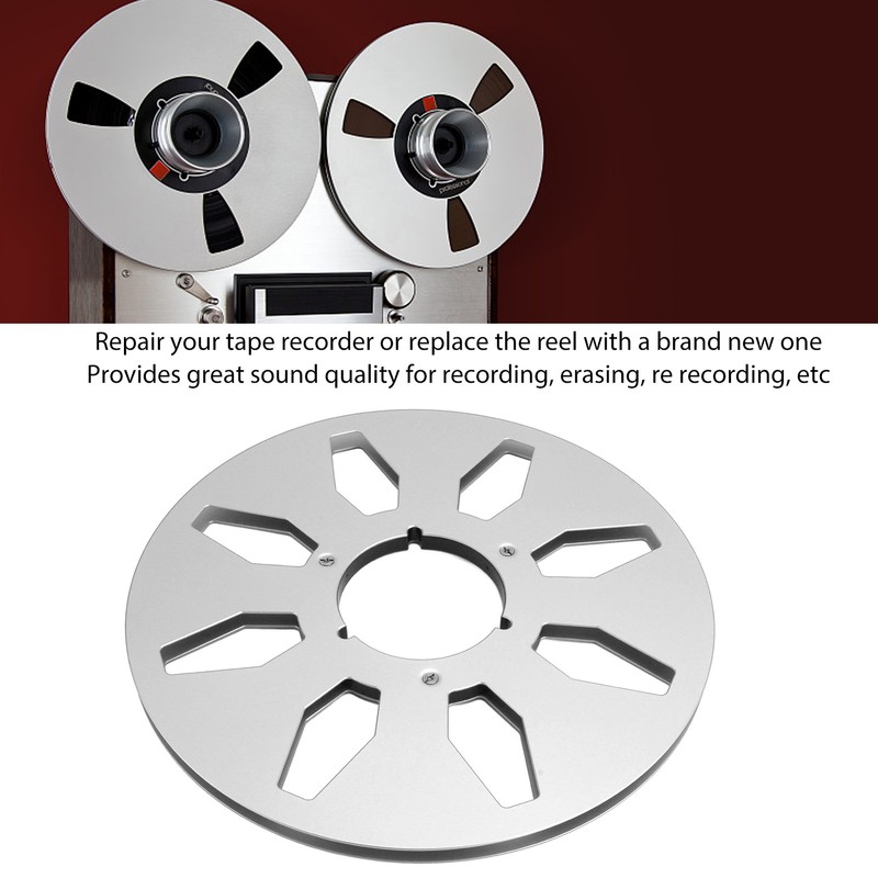 1/4 10.5 Inch Empty Tape Reel Professional 8 Holes Wind