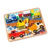 Melissa & Doug Construction Vehicles Wooden Chunky Puzzle (6 pcs)