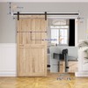 SMARTSTANDARD 7.5ft Barn Door Hardware kit, Barn Door Track, Sliding