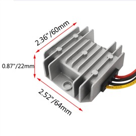 Proshopping 72V to 12V Step Down DC Converter, 15-90V to 12V 3A 36W Small Buck Module, Waterproof Golf Cart Voltage Regulator Reducer, DC 24V 36V 48V 60V 72V Power Supply