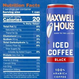Maxwell House Iced Black Coffee 11 oz ( Pack of 6 )~11/22/2025