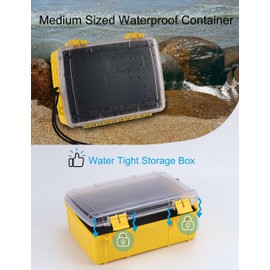 Hlotmeky Waterproof Dry Box Waterproof Container Dry Box Waterproof for Boat Kayak Water Proof Box Water Tight Storage Container Large Dry Case