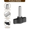 sourcing map 4 Pcs 1/4" - 25 Thumb Screw, 304