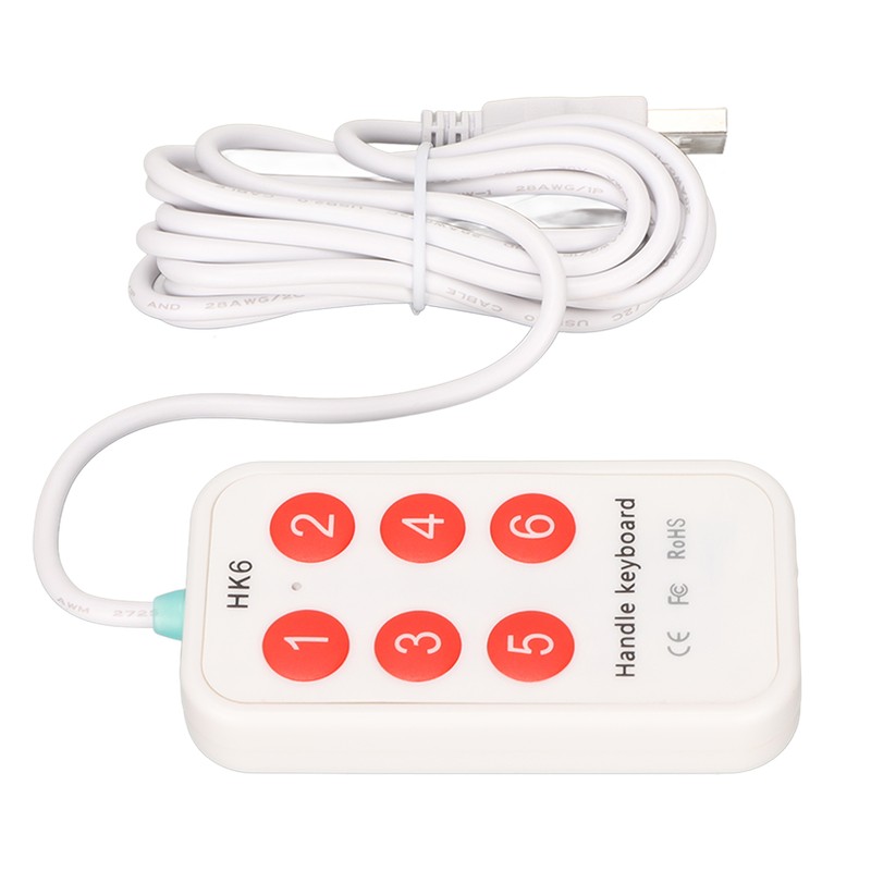 Programmable Keypad Small USB 6 Keys Programming Customization Handheld Switch