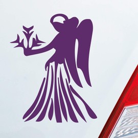 Car Sticker Star Sign Virgo Pet Car Truck Motorcycle Sticker Roller Film, purple