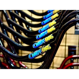 Nowear New USA Nebraska Made Nowear 2 pc Candybars BMX Handlebar 9.5” Black