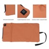 Adjustable Temperature Heated Cushion, Leather Electric Heating Pad for Camping