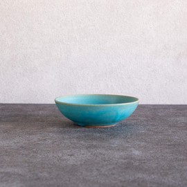 Rikizo R-886489 Bowl, Blue, Turkey, Diameter 5.5 x Height 1.6 inches (14 x 4 cm), 9.2 fl oz (260 ml), Made in Japan