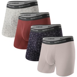 BAMBOO COOL Men’s Underwear Boxer Briefs Soft Comfortable Viscose from Bamboo Underwear Boxer Briefs for Men