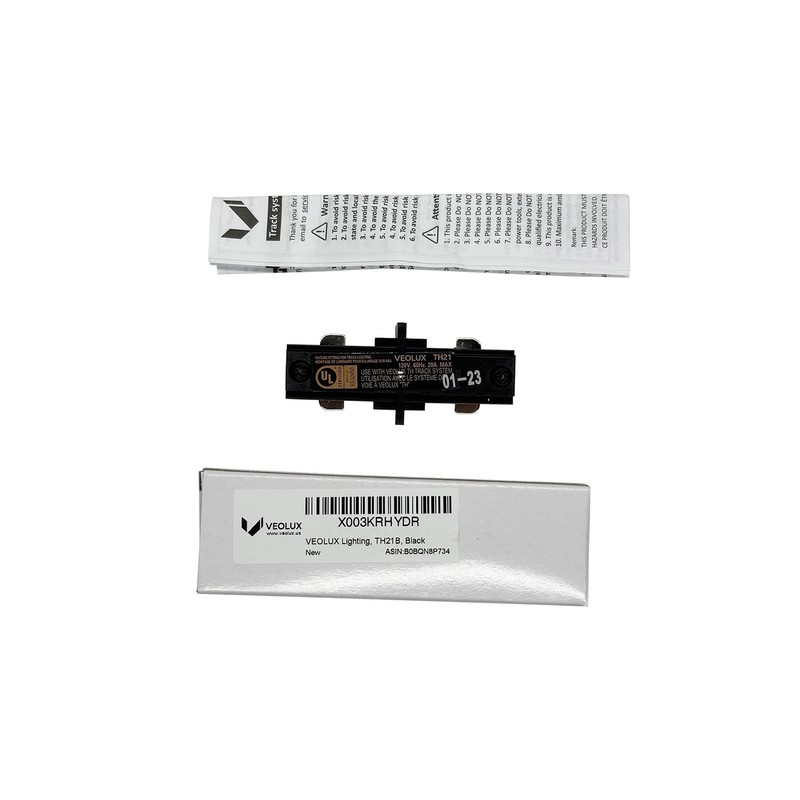 VEOLUX Lighting, H Track I Connector in Black